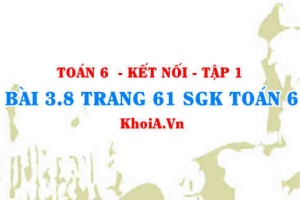 Bài 3.8 trang 61 SGK Toán 6 tập 1 Kết nối tri thức